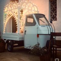 Ape 50 Piaggio con Luminarie artigianali