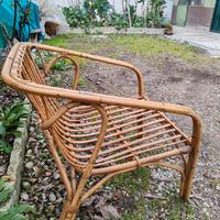 tavolo e poltrona vimini