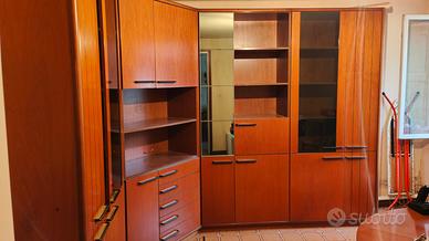 Parete attrezzata vintage anni 60/70 – 4 moduli da