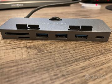SATECHI Aluminum Type-C Clamp Hub Pro per Mac