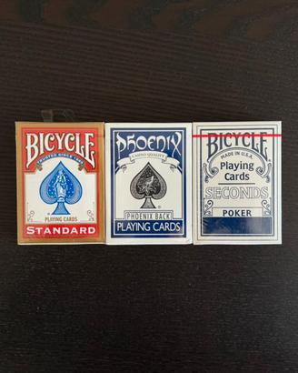 Set 3 Mazzi di Carte Sigillati Bicycle-Phoenix new