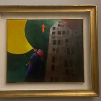 Emilio Tadini olio su tela cm 38x47