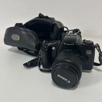 Macchinetta Canon EOS 3000+ borsa pelle+ obiettivo
