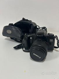 Macchinetta Canon EOS 3000+ borsa pelle+ obiettivo