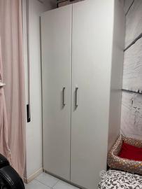 Armadio ante battenti 235x100x60 bianco