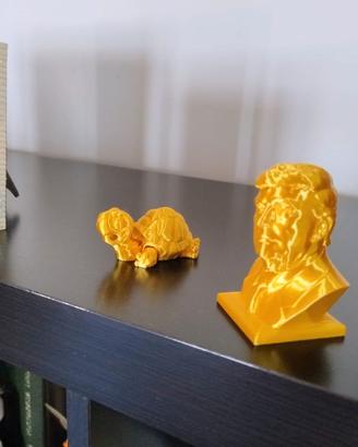 Busto Scultura Pop Art da Scrivania - Oro Lucido