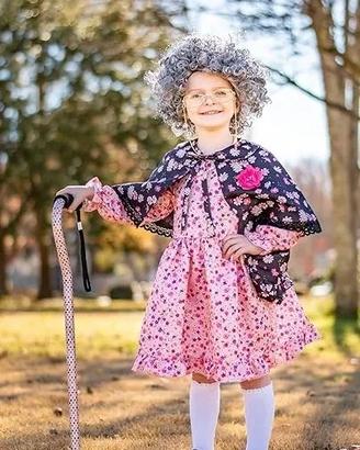 COSTUME NONNA X BAMBINA RAGAZZA 150CM CAPPUCCETTO 