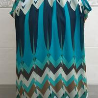 Abito fantasia color verde tiffany