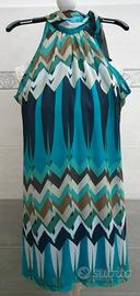 Abito fantasia color verde tiffany