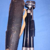 treppiedi vintage cromato con custodia 