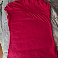 maglia collo alto fucsia