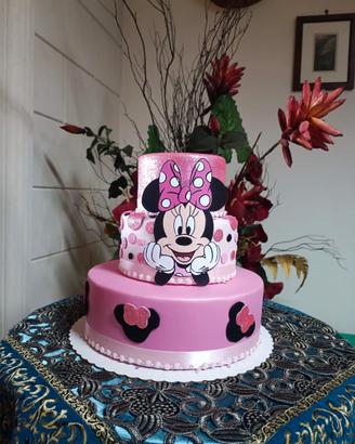 torta Minnie gomma eva
