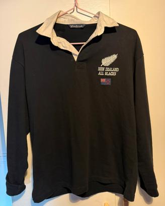 All Blacks nera originale Woodbrook Rugby L