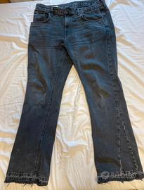 pantaloni di jeans flare neri