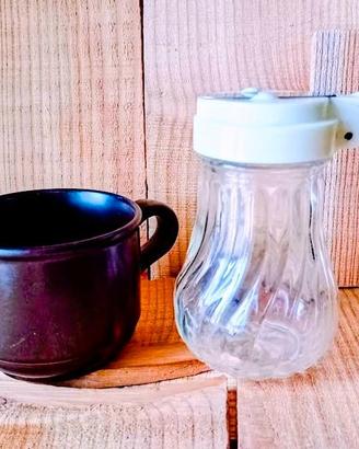 Tazza gres Kiln Kraft England e dispenser '70