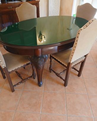 Tavolo chippendale fine 800