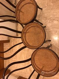 Sedie in paglia di Vienna