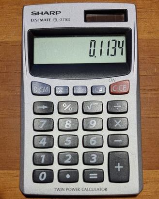 Calcolatrice SHARP ELSI MATE EL-379S