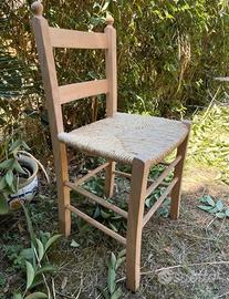 sedie artigianali in legno