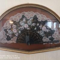 Ventagli decorativi antichi in teca