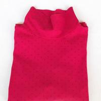 Maglietta dolcevita  caldo cotone fucsia 2/3 anni