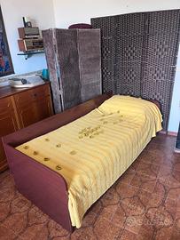 letto singolo con contenitore altro letto