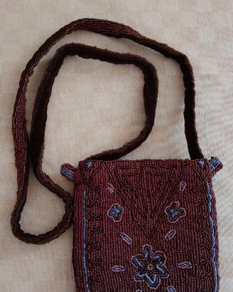 Borsetta in velluto e strass