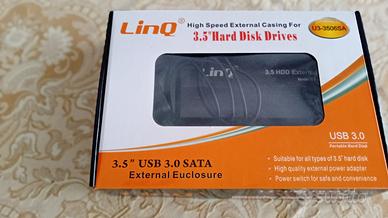 Box Esterno Hard Disk 3.5" SATA USB 3.0 LinQ