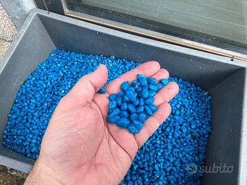 Ghiaia ceramizzata 25Kg blu per acquario