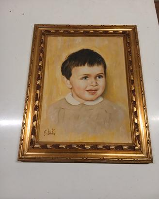 Ritratto di bambino Dipinto a mano olio su tela