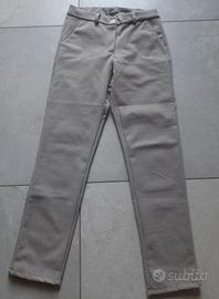 pantaloni eleganti color nocciola