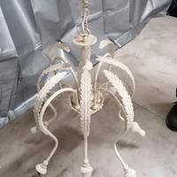 lampadario in ferro battuto 