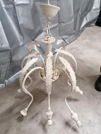 lampadario in ferro battuto 