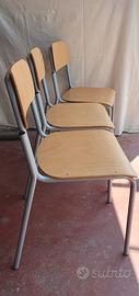 Sedie Scolastiche Borgione in Faggio H 46 cm