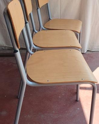 Sedie Scolastiche Borgione in Faggio H 46 cm