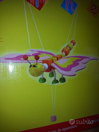 Farfalla rosa decorativa cameretta bambina - nuova