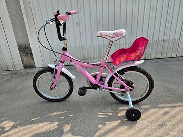 BICICLETTA CON ROTELLE PER BAMBINA