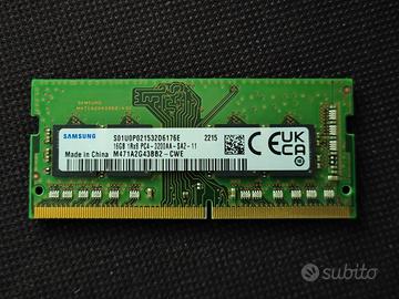 16Gb (1x16Gb) Samsung DDR4 Sodimm 3200Mhz