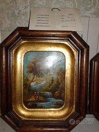 Quadretto S/55 9x12 Castello Con Cascata