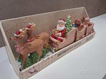 Ornamento natalizio Slitta Babbo Natale