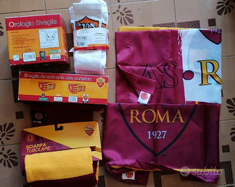 AS ROMA calcio bandiera orologio sciarpa calzini