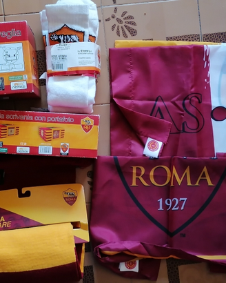 AS ROMA calcio bandiera orologio sciarpa calzini