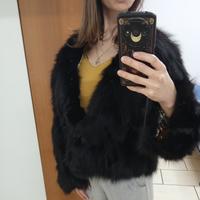 pelliccia di volpe nera 