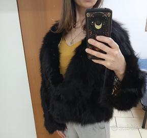 pelliccia di volpe nera 