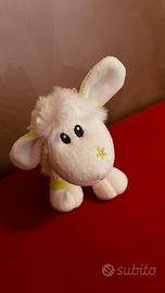 Simpatico peluche pecorella bianca