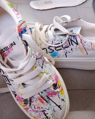 scarpe gioselin fly paint multicolor