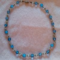 Collana d'epoca vetro Murano e lamina dorata