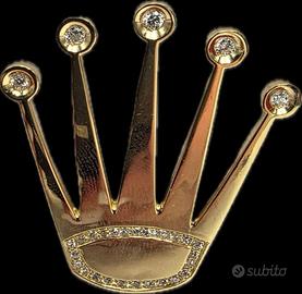 CIONDOLO ORO DIAMANTI ROLEX