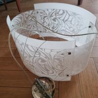 Lampadario in vetro tripla luce sospeso
