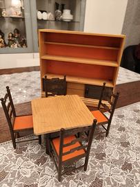casa delle bambole/ Barbie sala da pranzo vintage 